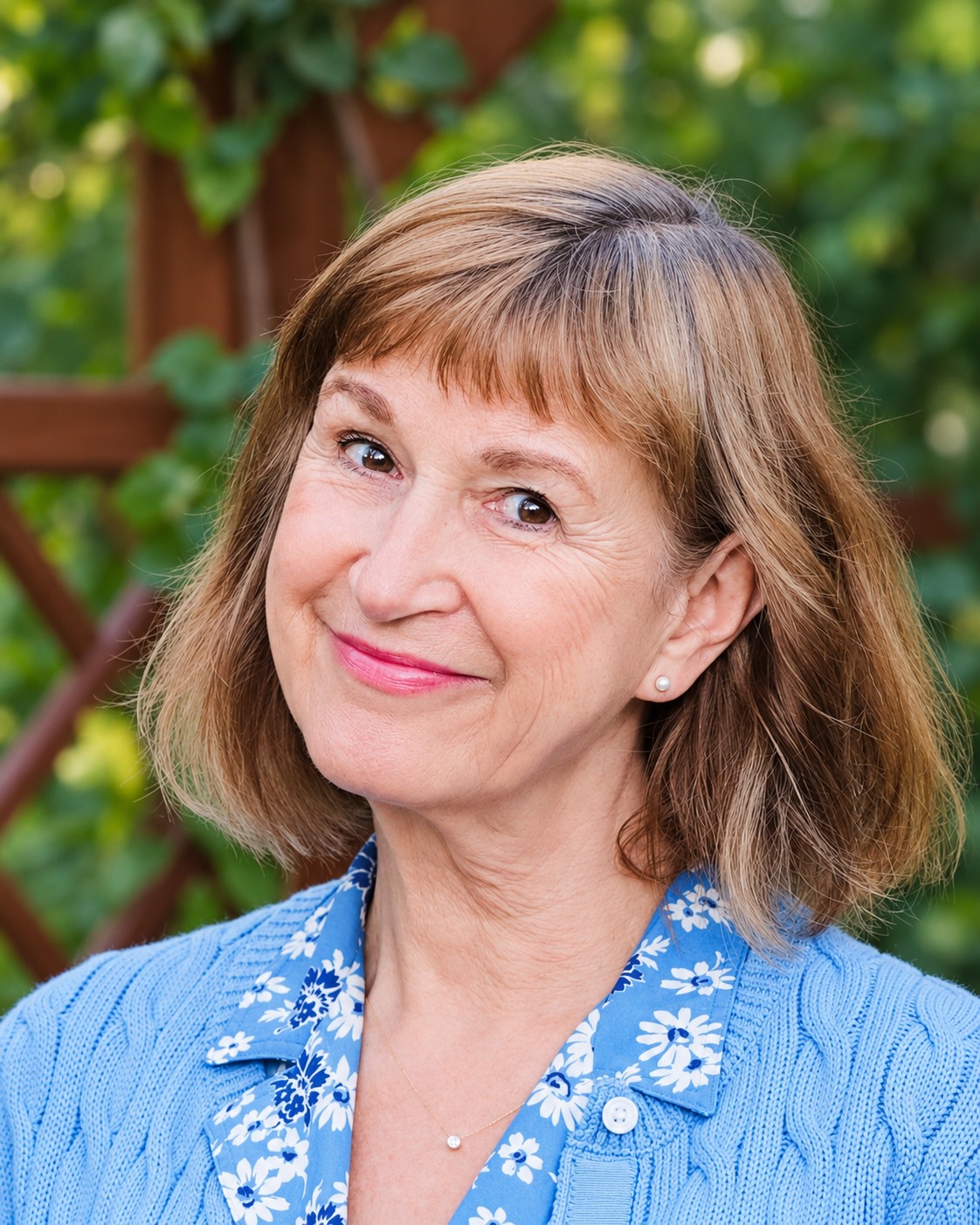 Kerstin Schlüter im Garten